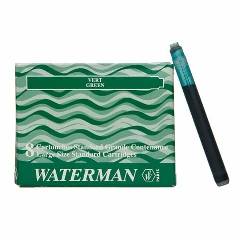 Waterman - Fountain Pen Cartridge Set 8pce Large Green 3 Waterman - Fountain Pen Cartridge Set 8pce Large Green
