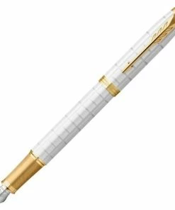 Parker® Parker - IM Premium Pearl With Gold Trim M/Nib Fountain Pen