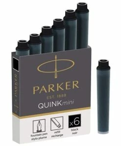 Parker® Parker - Cartridge Quink Short Black Set 6pce
