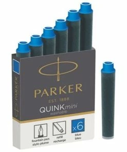 Parker® Parker - Cartridge Quink Short Blue Set 6pce