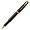 Parker® Parker - Sonnet Black Lacquer W/Gold Trim Rollerball Pen