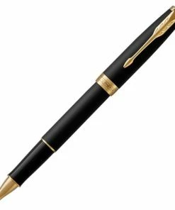 Parker® Parker - Sonnet Black Lacquer W/Gold Trim Rollerball Pen