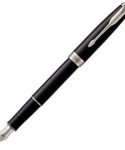 Parker® Parker - Sonnet Black Lacquer W/Palladium Fountain Pen Med