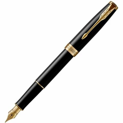 Parker® Parker - Sonnet Fountain Pen Medium Black W/Gold Trim 3 Parker® Parker - Sonnet Fountain Pen Medium Black W/Gold Trim