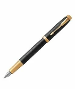 Parker® Parker - IM Premium Black Fountain Pen Gold Trim Med Nib