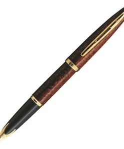 Waterman - Carène Marine Amber Fountain Pen W/23k Gold Trim