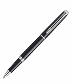 Waterman - Hémisphère Black Chrome Trim Rollerball Pen