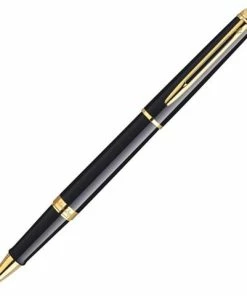 Waterman - Hémisphère Black Rollerball Pen W/23K Gold Trim