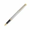 Waterman - Hemisphere Stainless Steel Gold Trim Fountain Pen 2 Waterman - Hemisphere Stainless Steel Gold Trim Fountain Pen -Faber-Castell-shop 177618 Large