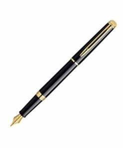 Waterman - Hemisphere Black W/23k Gold Trim Fountain Pen
