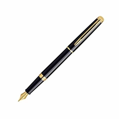 Waterman - Hemisphere Black W/23k Gold Trim Fountain Pen 3 Waterman - Hemisphere Black W/23k Gold Trim Fountain Pen