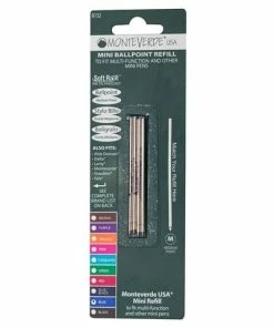 Monteverde - Mini Ballpoint Refill Pack 4pce Blue