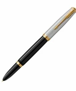 Parker® Parker - 51 Premium Fountain Pen W/Gold Trim Black Med