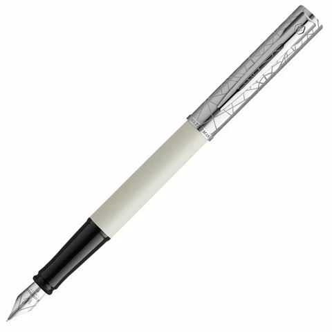 Waterman - Allure Deluxe Metal & White Lacquer Fountain Pen 3 Waterman - Allure Deluxe Metal & White Lacquer Fountain Pen