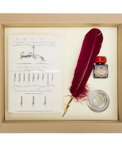 Rubinato - Quill Ink Journal Glass Inkwell Set 4pce