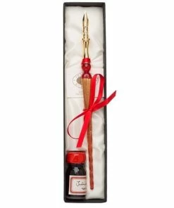 Rubinato - Red Glass Pen & Bordeaux Ink