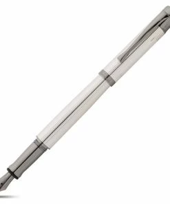 Waldmann - Tango S/Silver Square Pattern Medium Fountain Pen