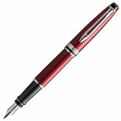 Waterman - Expert 3 Dark Red Chrome Trim Fountain Pen 3 Waterman - Expert 3 Dark Red Chrome Trim Fountain Pen