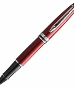 Waterman - Expert 3 Dark Red Rollerball Chrome Trim Pen