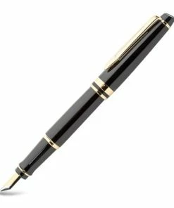 Waterman - Expert Black Fountain Pen With Gold Trim