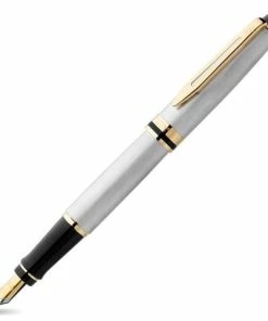 Waterman - Expert Stainless Steel Fountain Pen W/Gold Trim
