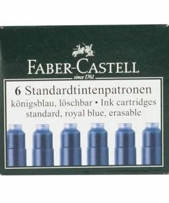 Faber-Castell - Blue Ink Cartridge Set 6pce