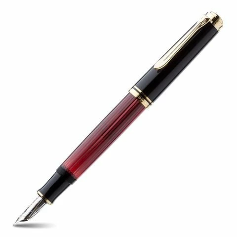 Pelikan - 600 Black & Red Medium Nib Fountain Pen 3 Pelikan - 600 Black & Red Medium Nib Fountain Pen
