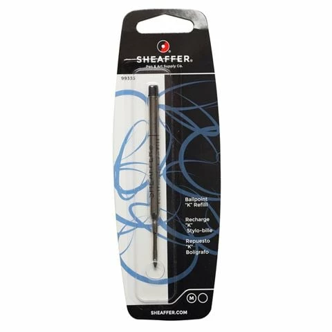 Sheaffer - Medium Black K Ballpoint Pen Refill 3 Sheaffer - Medium Black K Ballpoint Pen Refill