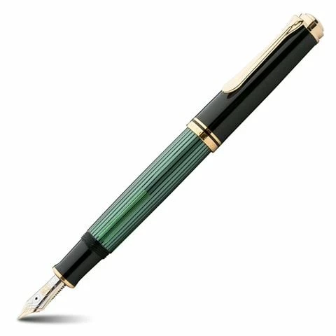 Pelikan - 600 Fountain Pen Black & Green 3 Pelikan - 600 Fountain Pen Black & Green