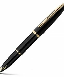 Waterman - Carene Black Fountain Pen With Gold Trim