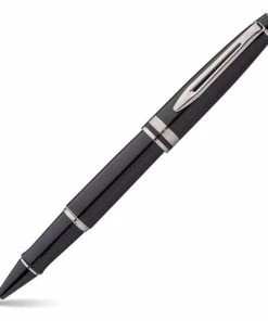 Waterman - Expert Black & Chrome Trim Rollerball Pen