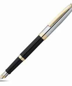 Sheaffer - Sagaris Black Barrel Chrome Cap Fountain Pen
