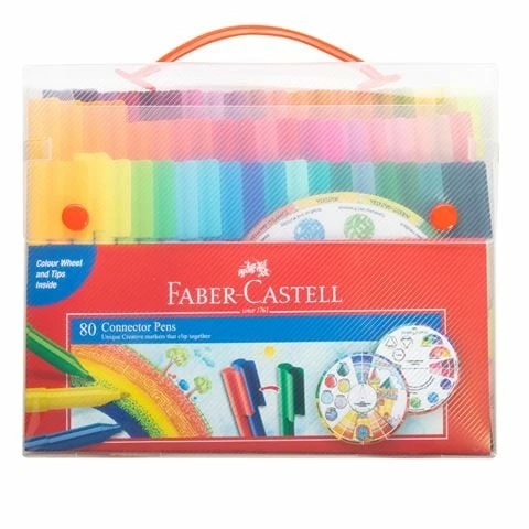 Faber-Castell - Connector Pens With Colour Wheel Set 80pce 3 Faber-Castell - Connector Pens With Colour Wheel Set 80pce