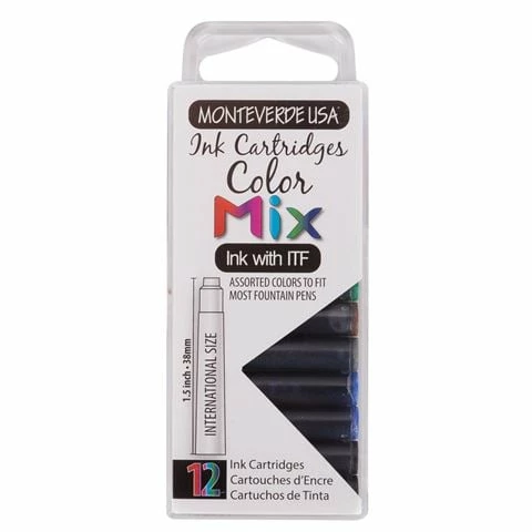 Monteverde - Colour Mix Ink Cartridge Set 12pce 3 Monteverde - Colour Mix Ink Cartridge Set 12pce