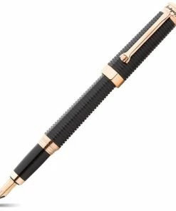 Montegrappa - NeroUno Linea Black Rose Gold Fountain Pen