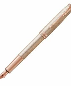 Parker® Parker - Sonnet Cisele Sliver Pink Gold Trim Fountain Pen