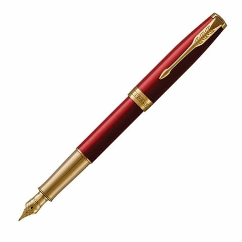 Parker® Parker - Sonnet Lacquer Fountain Pen Gold Trim Intense Red 3 Parker® Parker - Sonnet Lacquer Fountain Pen Gold Trim Intense Red