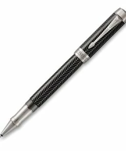 Parker® Parker - Duofold Prestige Chevron Rollerball Pen Black