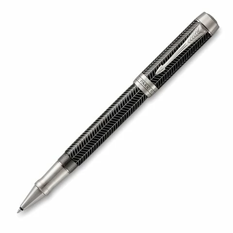 Parker® Parker - Duofold Prestige Chevron Rollerball Pen Black 3 Parker® Parker - Duofold Prestige Chevron Rollerball Pen Black