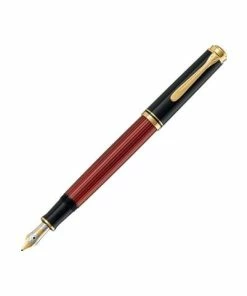 Pelikan - 600 Fountain Pen Fine Nib Black & Red