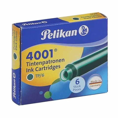 Pelikan - Ink Cartridge Set Dark Green 6pce 3 Pelikan - Ink Cartridge Set Dark Green 6pce