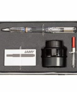 Lamy - Safari Fountain Pen Black Ink Gift Pack Transparent