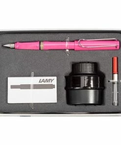 Lamy - Safari Fountain Pen Black Ink Gift Pack Pink