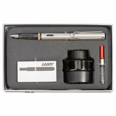 Lamy - AL-Star Black Ink Fountain Pen Gift Pack Graphite 3 Lamy - AL-Star Black Ink Fountain Pen Gift Pack Graphite