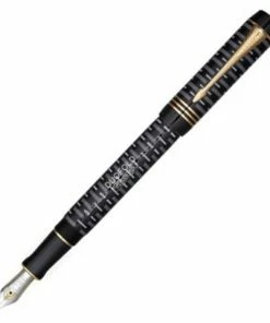 Parker® Parker - Duofold 100 Ltd.Ed Black Gold Trim Fountain Pen M
