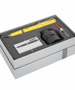 Lamy - Safari Yellow Fountain Pen Gift Set Of 4
