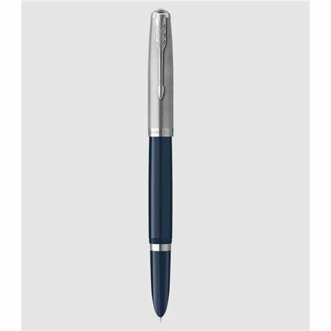 Parker® Parker - 51 Midnight Blue Chrome Trim Fountain Pen Med. Nib 3 Parker® Parker - 51 Midnight Blue Chrome Trim Fountain Pen Med. Nib