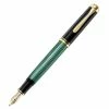 Pelikan - 400 Fountain Pen Fine Nib Black/Green 1 Pelikan - 400 Fountain Pen Fine Nib Black/Green -Faber-Castell-shop 596083 Large