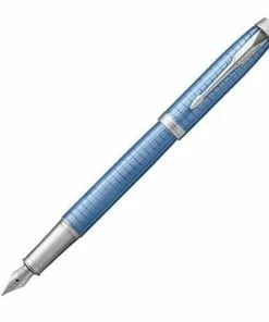 Parker® Parker - IM Premium Blue W/Chrome Trim Fountain Pen M/Nib