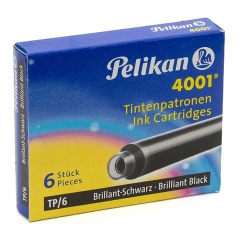 Pelikan - 4001 Ink Cartridge Set 6pce Black 3 Pelikan - 4001 Ink Cartridge Set 6pce Black